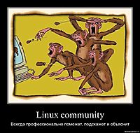 Linux community Всегда профессионально поможет, подскажет и объяснит