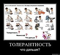 ТОЛЕРАНТНОСТЬ что дальше?