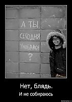 Нет, блядь. И не собираюсь
