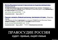 ПРАВОСУДИЕ РОССИИ судят- правые, сидят-левые