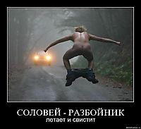 СОЛОВЕЙ - РАЗБОЙНИК летает и свистит