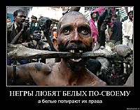 НЕГРЫ ЛЮБЯТ БЕЛЫХ ПО-СВОЕМУ а белые попирают их права
