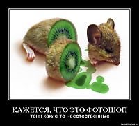 КАЖЕТСЯ, ЧТО ЭТО ФОТОШОП тени какие то неестественные