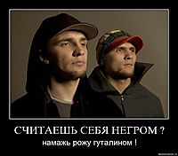 СЧИТАЕШЬ СЕБЯ НЕГРОМ ? намажь рожу гуталином !