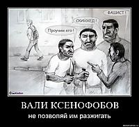 ВАЛИ КСЕНОФОБОВ не позволяй им разжигать