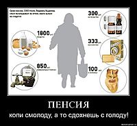 ПЕНСИЯ копи смолоду, а то сдохнешь с голоду!