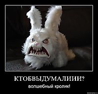 КТОБВЫДУМАЛИИИ? волшебный кролик!