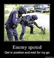 Enemy spoted Get in position and wait for my go