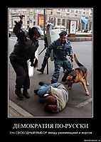 ДЕМОКРАТИЯ ПО-РУССКИ Это СВОБОДНЫЙ ВЫБОР между реанимацией и моргом