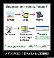 АВТОРСКИЕ ПРАВА ВАЖНЕЕ? 