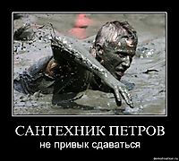 САНТЕХНИК ПЕТРОВ не привык сдаваться