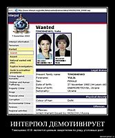 ИНТЕРПОЛ ДЕМОТИВИРУЕТ Тимошенко Ю.В. является ценным свидетелем по ряду уголовных дел!