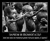 ЗАЧЕМ И ПОМОГАТЬ? они же нам не помогут,умея только жрать и срать!