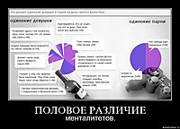ПОЛОВОЕ РАЗЛИЧИЕ менталитетов.
