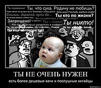 ТЫ НЕ ОЧЕНЬ НУЖЕН есть более дешевые хачи и послушные китайцы