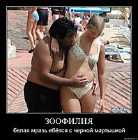 ЗООФИЛИЯ белая мразь ебётся с черной мартышкой