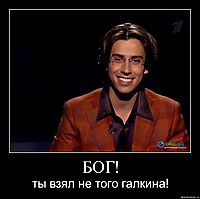 БОГ! ты взял не того галкина!