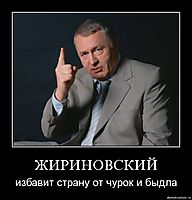 ЖИРИНОВСКИЙ избавит страну от чурок и быдла