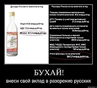 БУХАЙ! внеси свой вклад в разорение русских