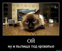 ОЙ ну и пылища под кроватью