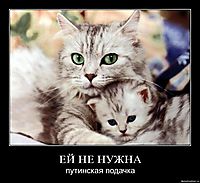 ЕЙ НЕ НУЖНА путинская подачка