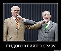 ПИДОРОВ ВИДНО СРАЗУ