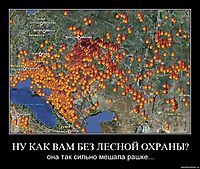 НУ КАК ВАМ БЕЗ ЛЕСНОЙ ОХРАНЫ? она так сильно мешала рашке...