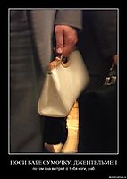 НОСИ БАБЕ СУМОЧКУ, ДЖЕНТЕЛЬМЕН потом она вытрет о тебя ноги, раб