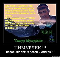 ТИМУРЧЕК !!! побольше таких песен и стихов !!!