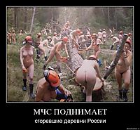 МЧС ПОДНИМАЕТ сгоревшие деревни России