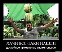 ХАЧИ ВСЕ-ТАКИ НАШЛИ достойное применение своим головам