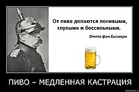 ПИВО – МЕДЛЕННАЯ КАСТРАЦИЯ 