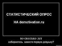 во сколько лет собираетесь  завести первую девушку?