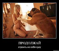 ПРОДОЛЖАЙ строить из себя суку