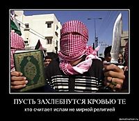 ПУСТЬ ЗАХЛЕБНУТСЯ КРОВЬЮ ТЕ кто считает ислам не мирной религией