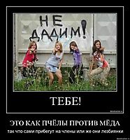ЭТО КАК ПЧЁЛЫ ПРОТИВ МЁДА так что сами прибегут на члены или же они лезбиянки