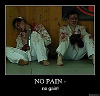 NO PAIN - no gain!