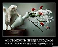 ЖЕСТОКОСТЬ ПРЕДРАССУДКОВ он всего лишь хотел удержать падающую вазу