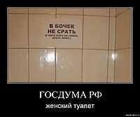 ГОСДУМА РФ женский туалет