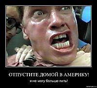 ОТПУСТИТЕ ДОМОЙ В АМЕРИКУ! я не могу больше пить!