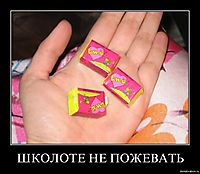 ШКОЛОТЕ НЕ ПОЖЕВАТЬ 
