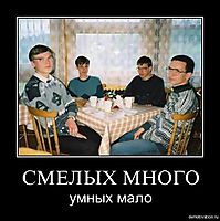 СМЕЛЫХ МНОГО умных мало