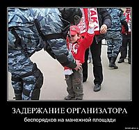 ЗАДЕРЖАНИЕ ОРГАНИЗАТОРА беспорядков на манежной площади