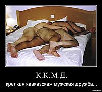 К.К.М.Д. крепкая кавказская мужская дружба...