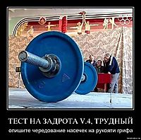 ТЕСТ НА ЗАДРОТA V.4, ТРУДНЫЙ опишите чередование насечек на рукояти грифа
