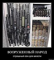 ВООРУЖЕННЫЙ НАРОД страшный сон для власти
