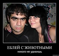 ЕБЛЕЙ С ЖИВОТНЫМИ никого не удивишь