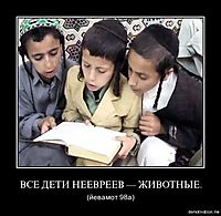 ВСЕ ДЕТИ НЕЕВРЕЕВ — ЖИВОТНЫЕ. (йевамот 98а)