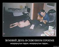 ЗИМНИЙ ДЕНЬ В СКВОЗНОМ ПРОЕМЕ незадернутых гардин, незадернутых гардин...