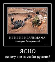 ЯСНО почему они не любят русских?